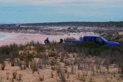 Bob and Finchy looking over Greenly Beach near Coffin Bay