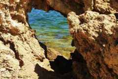 Coffin Bay through a heart shape rock