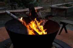 Coffin Bay fire bucket at sunset