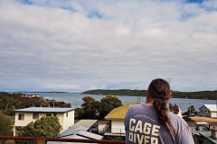 Enjoying the view over Coffin Bay