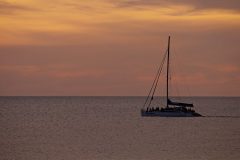 Watching the sunset and boats go by from the Seawall Apartments