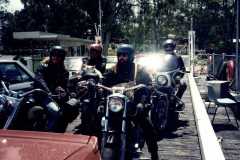 Finchy and mates on the Mannum ferry 1993