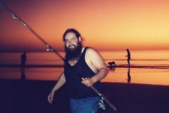 Finchy fishing at Gunn Point Northern Territory 1991