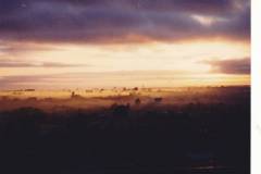 Smoke over Mt Gambier SA from Ash Wednesday 1983