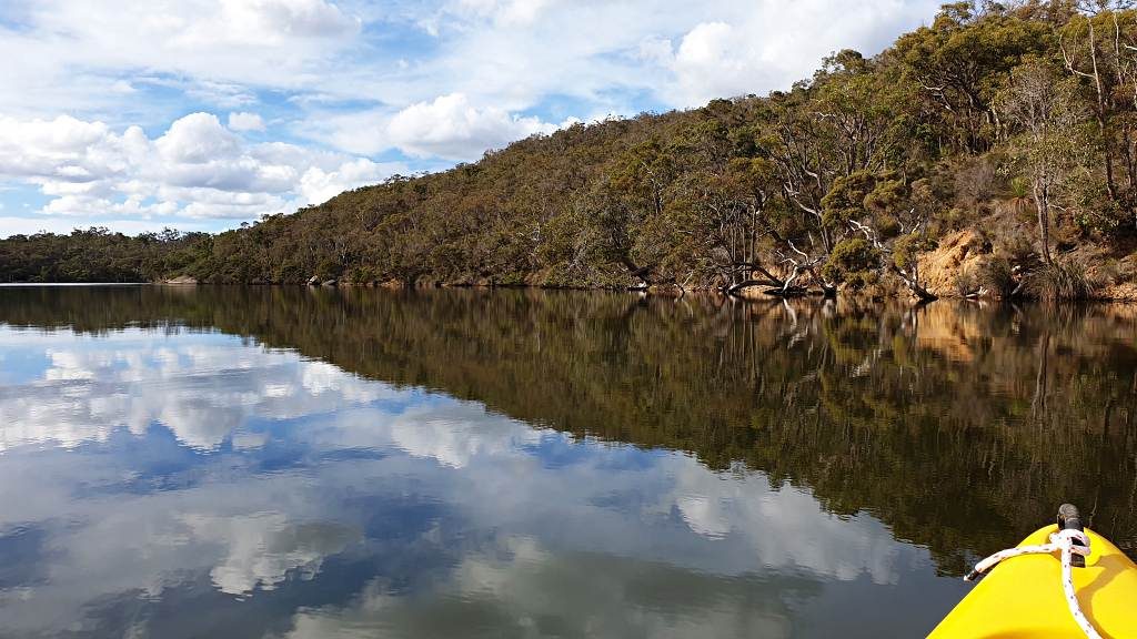 Kayaking the Kalgan River in a Perception sport kayak