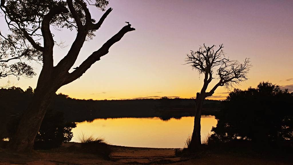 Sunset on the Kalgan River at the Kalgan River Caravan Park