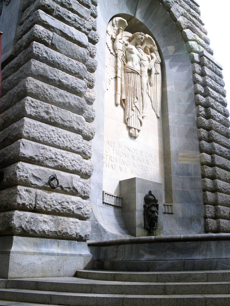 Anzac Memorial statue in Adelaide SA