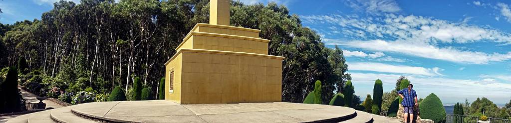 Finchy at Mount Macedon Memorial Cross in Victoria