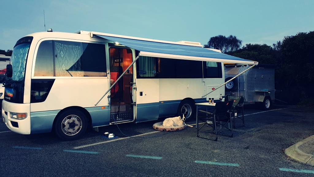 RV parking at Billy Lights Boat Ramp