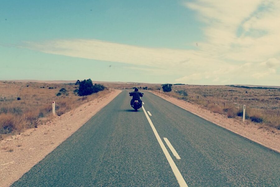 Finchy riding on the Eyre Peninsula