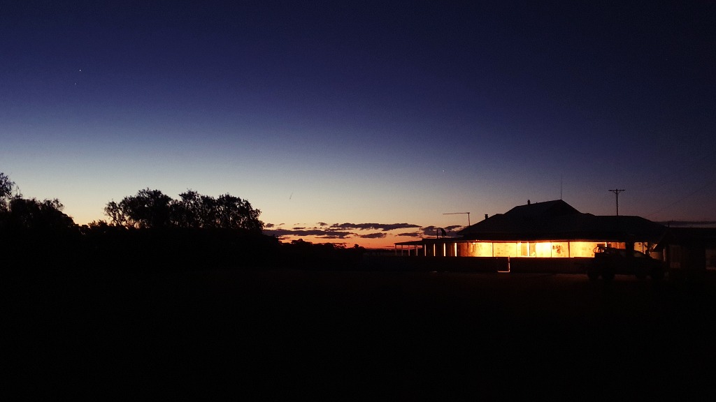 Station Homestead under the stars Flinders Ranges