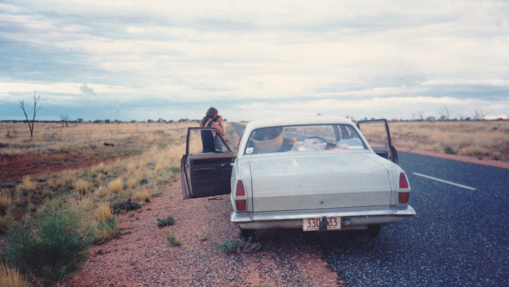 Driving from Darwin to Adelaide in HR Holden 1988