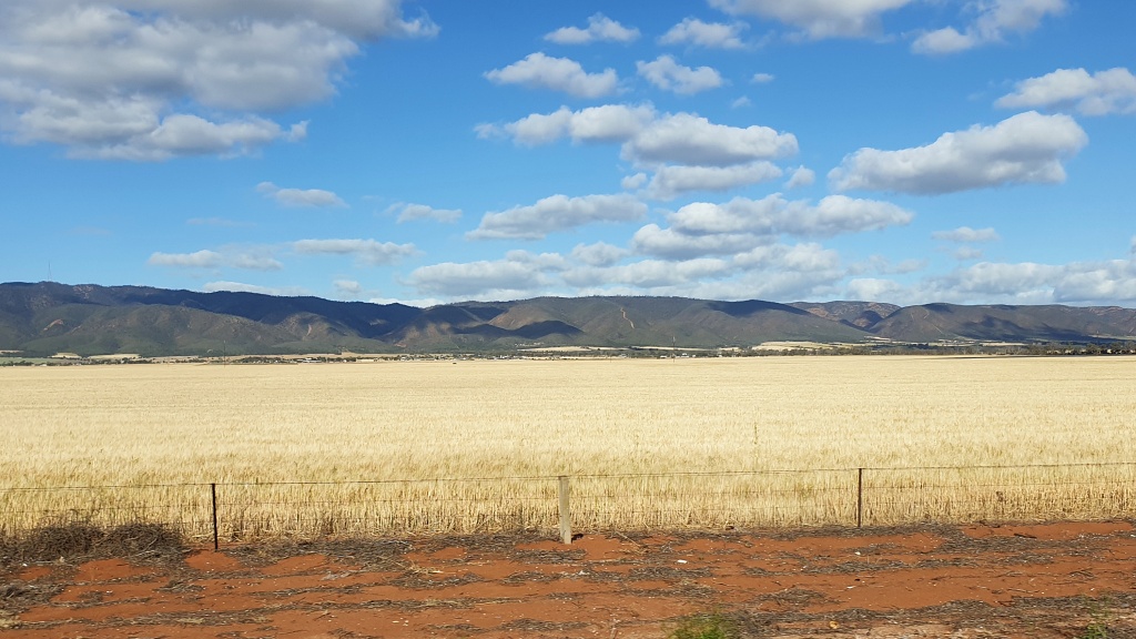 Port Pirie to Port Augusta with the Southern Flinders to the East