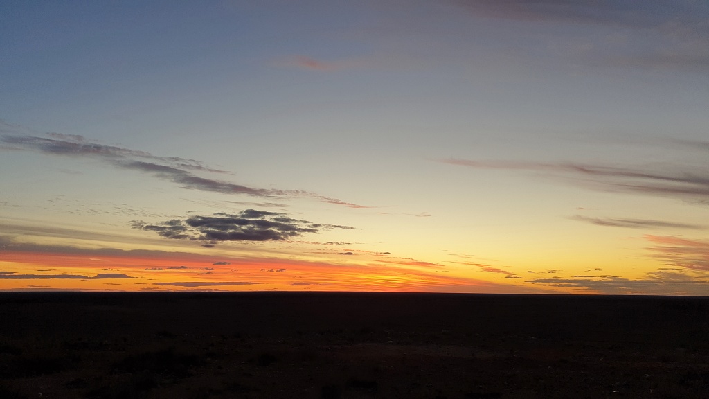 Sunset near the SA border