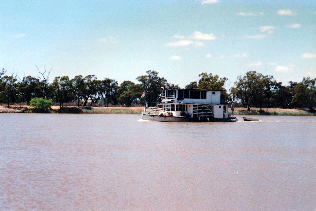 A Paddle Steamer underway